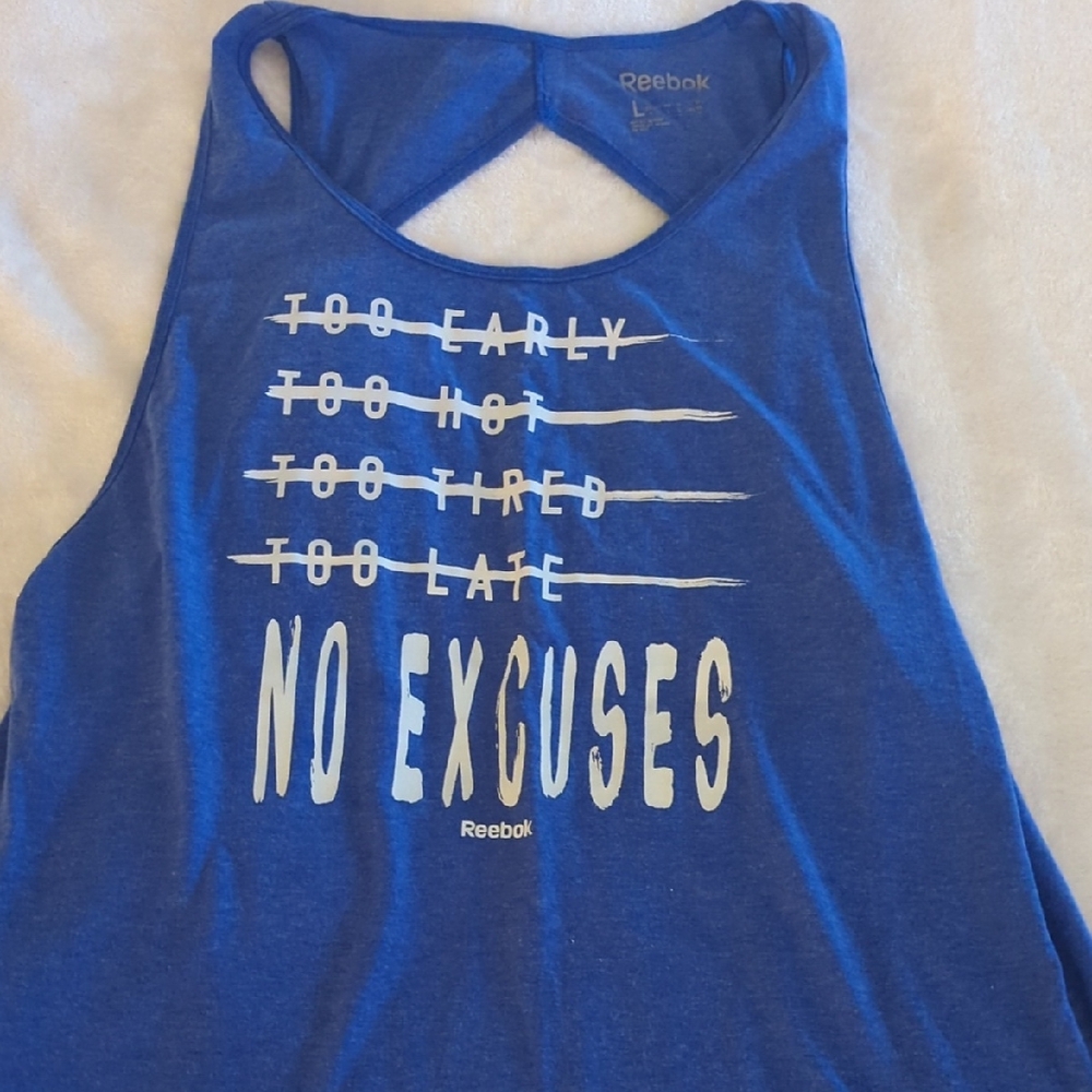 Reebok Women's Bold Blue Motivation Tank